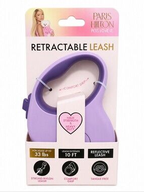 Treat your pup to a stylish walk with this Paris Hilton retractable dog leash in